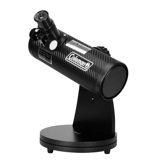 COLEMAN® AstroWatch D76mm x 300mm Newtonian Reflector Telescope - Carbon Fiber Finish