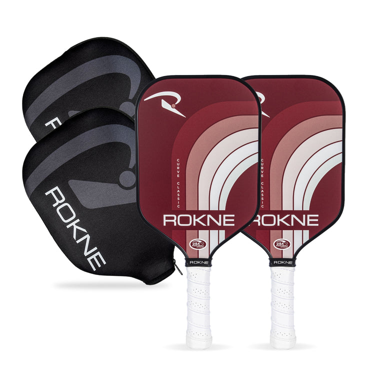 SPECIAL OFFER Curve Classic Pickleball Paddle Set - The Desert Sun Set (Paddle Covers Included)