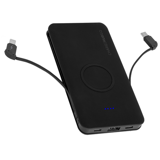 ChargeHubGO+ Power Bank With Wireless Charging Pad