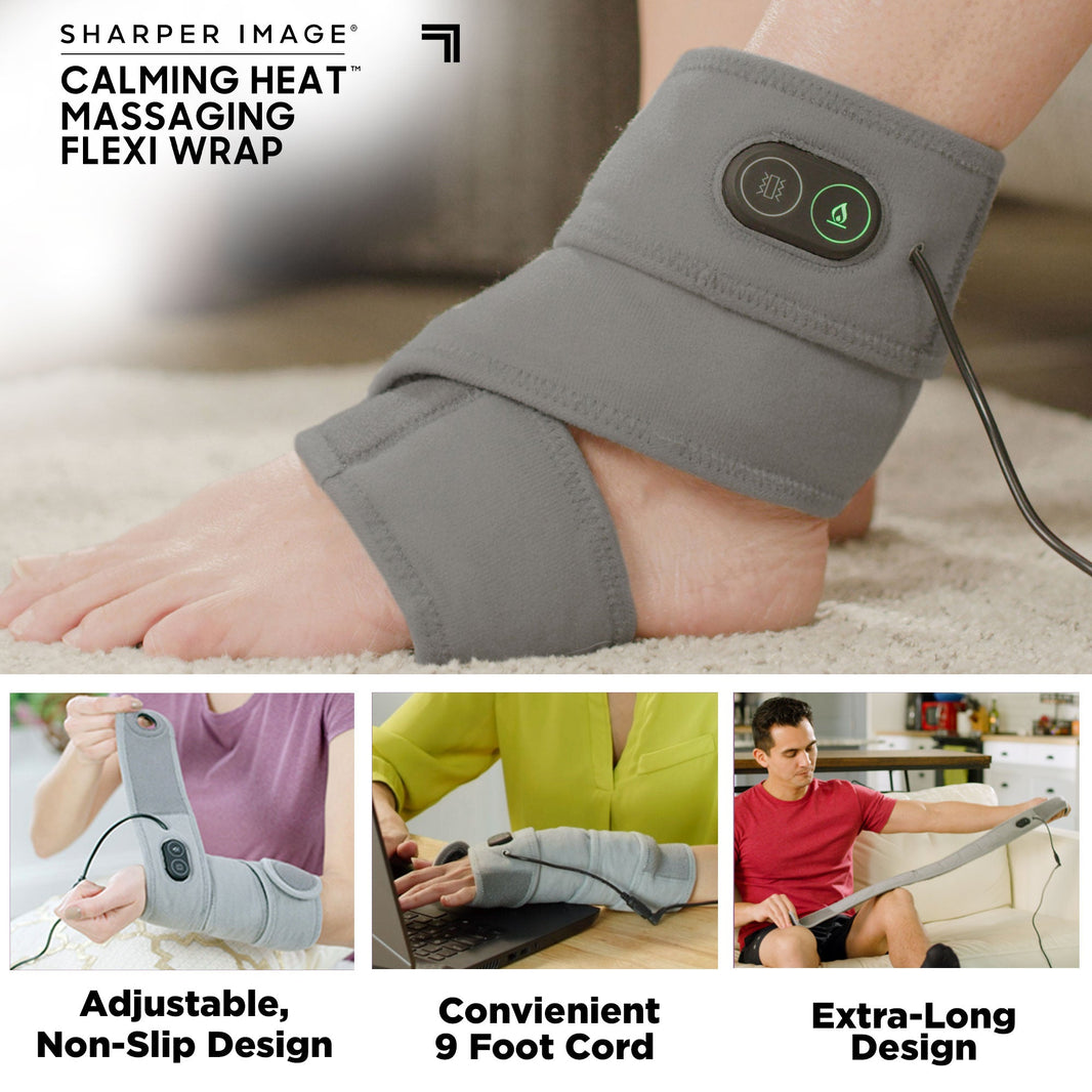 Calming Heat By Sharper Image Weighted Massaging Heating Pad CBS Deals