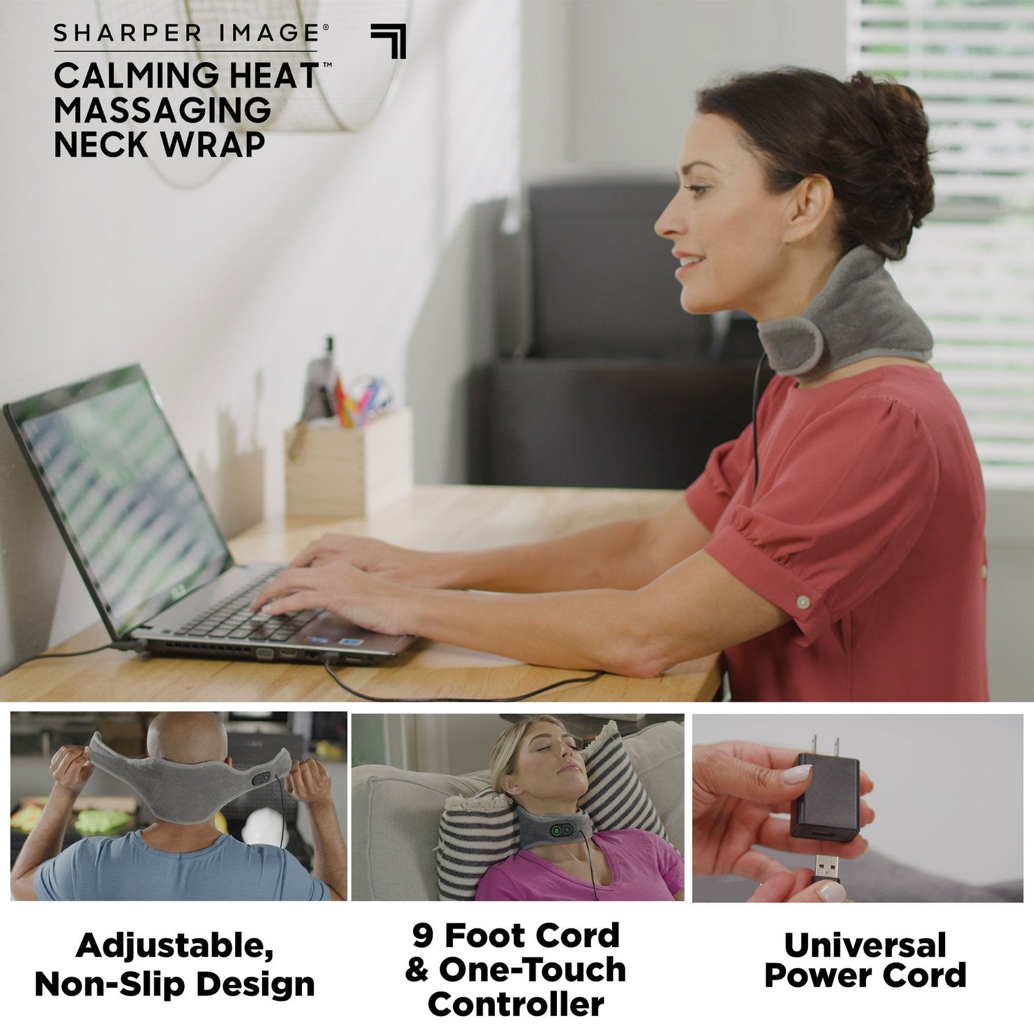 Neck Wrap Basic - The Personal Electric Neck Heating Pad with Vibratio