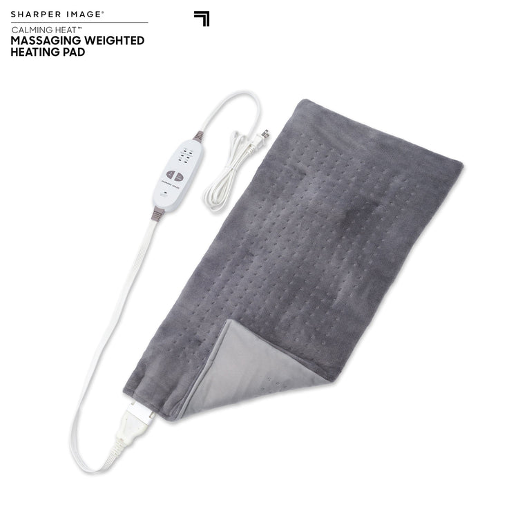 Weighted Massaging Heating Pad 9 Settings By Sharper Image®