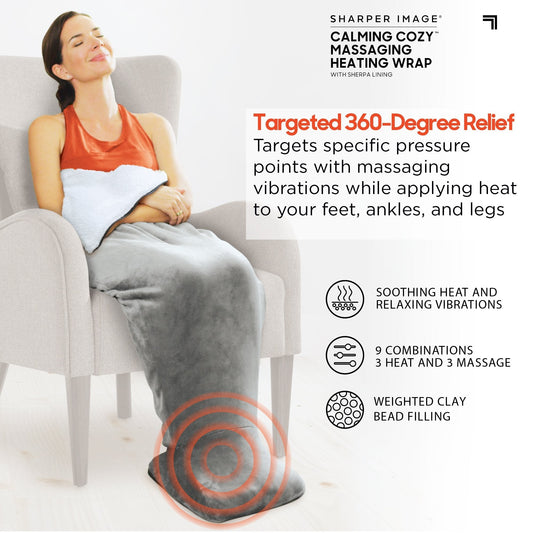 SPECIAL OFFER Classic Massaging Heating Wrap By Sharper Image®
