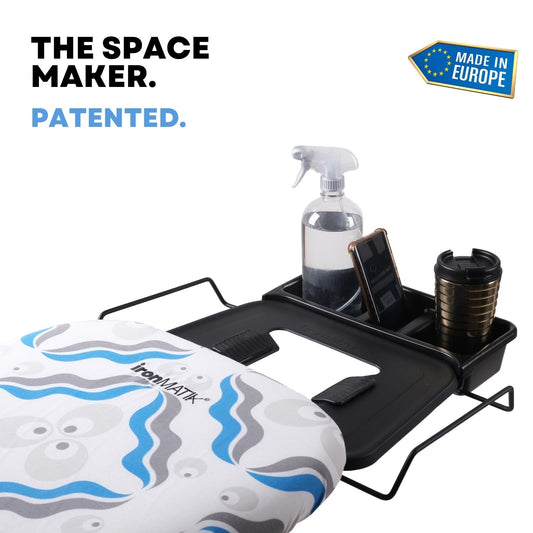 The BLACK Collection - Space Maker Premium Ironing Board in Chintamani Blue