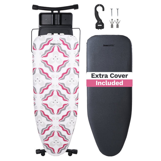 The BLACK Collection - Space Maker Premium Ironing Board in Chintamani Purple