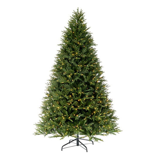 Tiffany Fraser Fir Artificial Christmas Tree with Lights Color Changing 6.5' x 52"