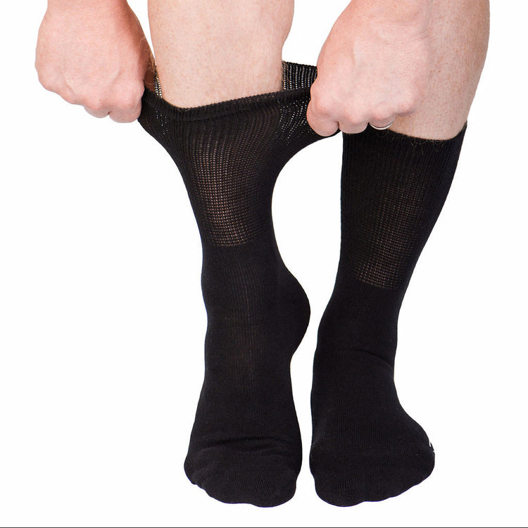 Diabetic Socks - Solid Black