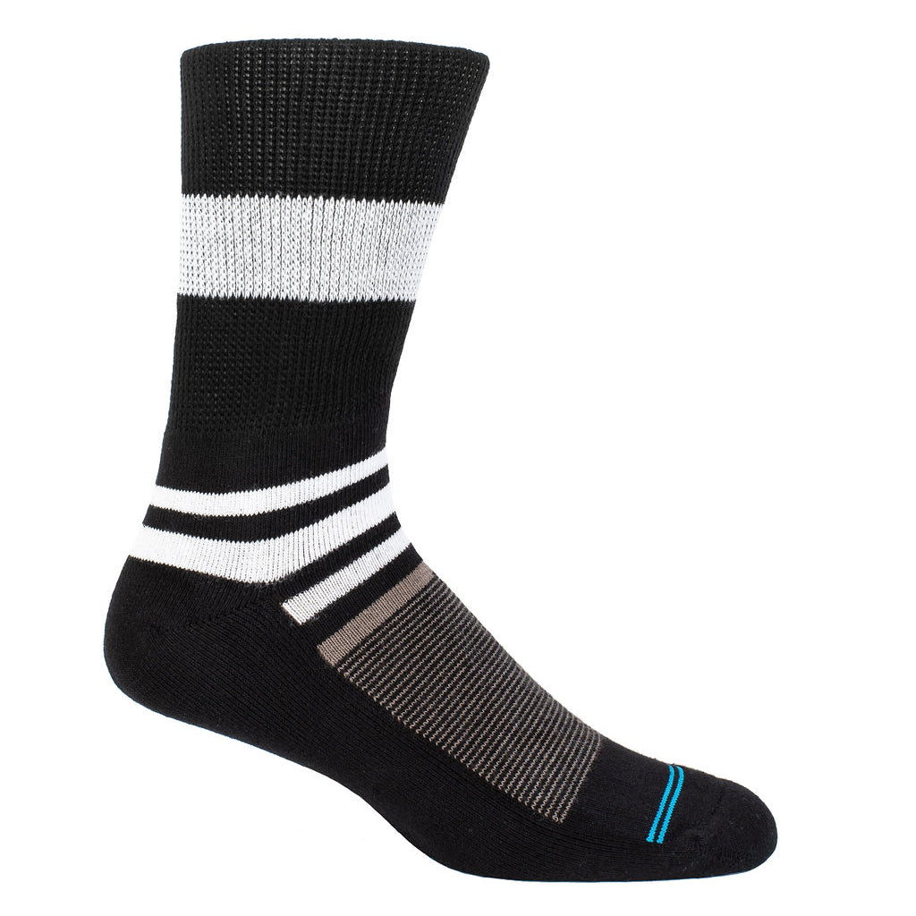 Black Stripe Diabetic Socks for Men, Diabetic Socks For Women, Neuropathy, Non Binding, Seamless