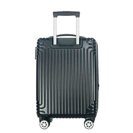 SPECIAL OFFER Gulliver 3-Piece Expandable Hardcase Luggage Set with TSA Lock - Black