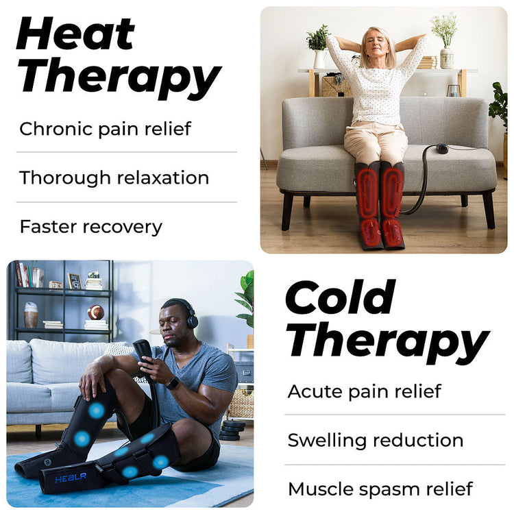 HEALR Leg massager with hot and cold