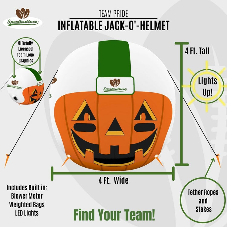 NFL NCAA Inflatable Jack-O'-Helmet