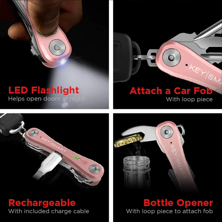  KeySmart Pro - Compact Smart Key Holder w LED