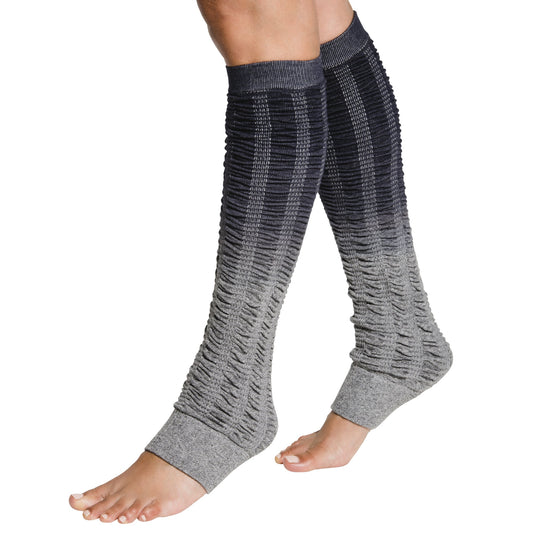 SPECIAL OFFER Leg Warmer - Rusched- Dip-Dye Charcoal