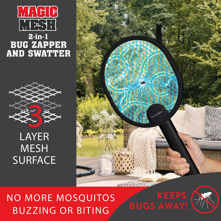 SPECIAL OFFER 2 PACK: 2-in-1 Zapper and Swatter- NEW DESIGN!