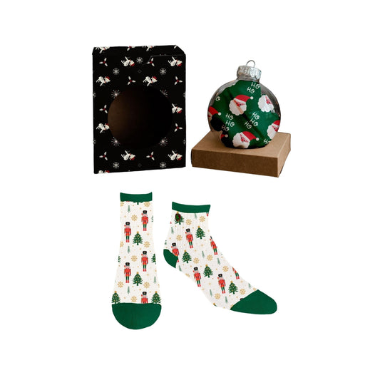 Holiday Ornaments | Quarter Crew Bamboo Socks
