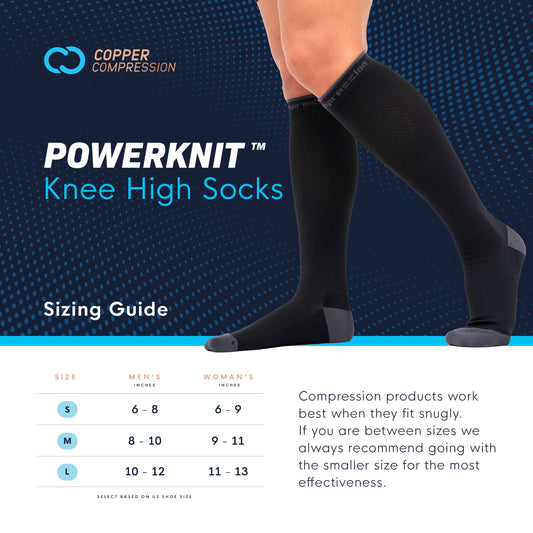 PowerKnit Knee High Socks (3 Pack)