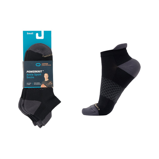 SPECIAL OFFER PowerKnit Ankle Sport Socks (3 Pack)