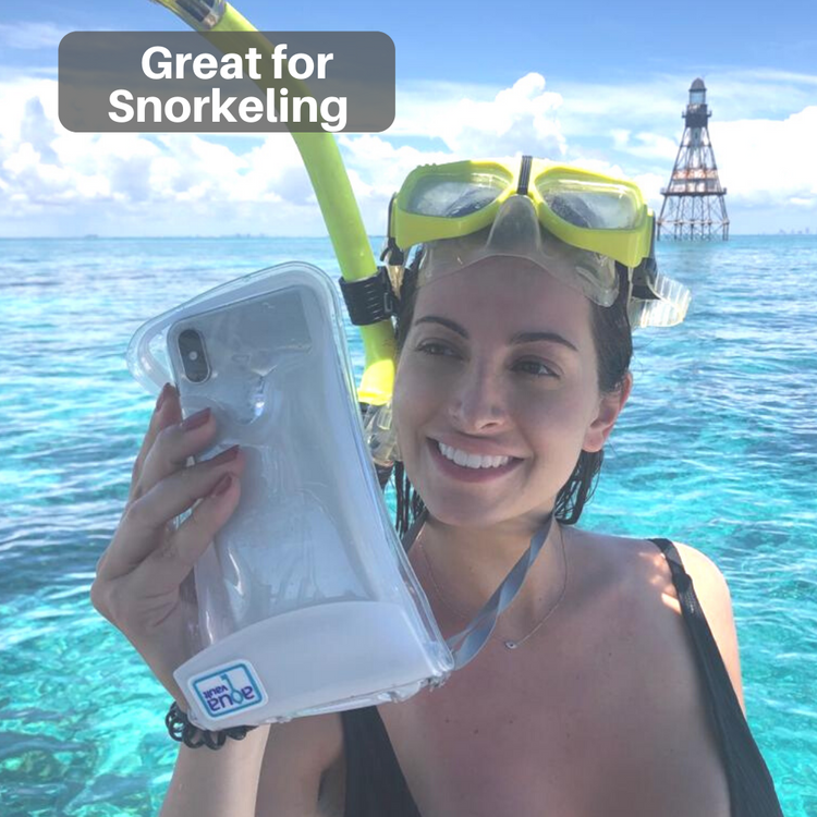 Waterproof Floating Phone Case by AquaVault  snorkeling