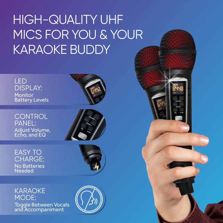 SPECIAL OFFER Presto G2 Wood Karaoke Machine for adults and kids