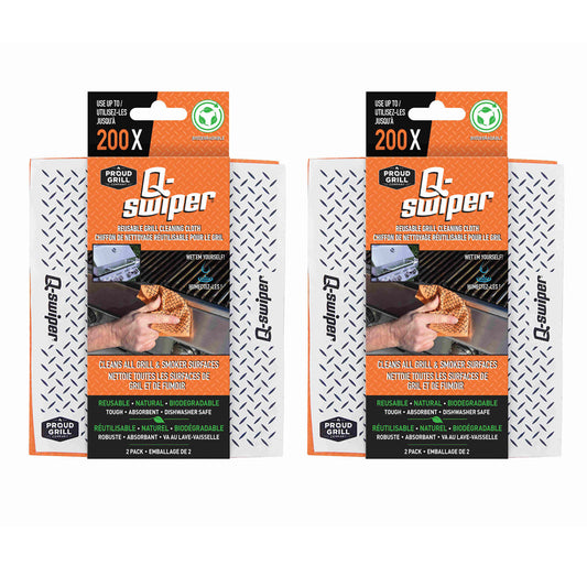 Q-Swiper Natural Grill Cloths (4 pcs)