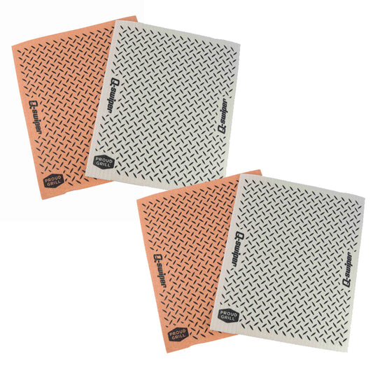Q-Swiper Natural Grill Cloths (4 pcs)