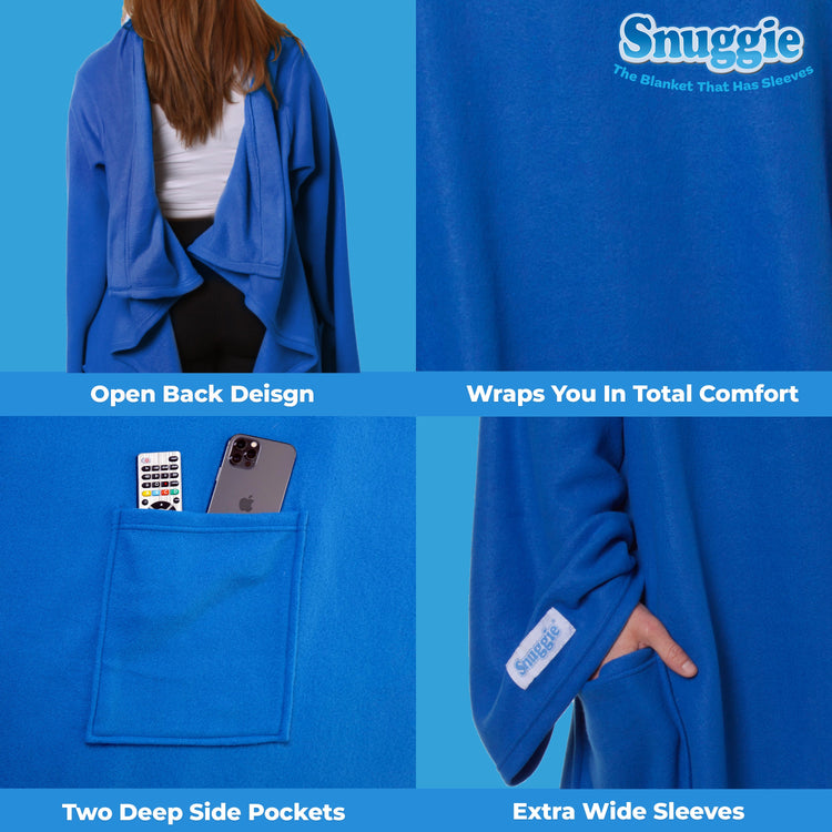 SPECIAL OFFER  The Blanket With Sleeves - FLEECE TRUE BLUE