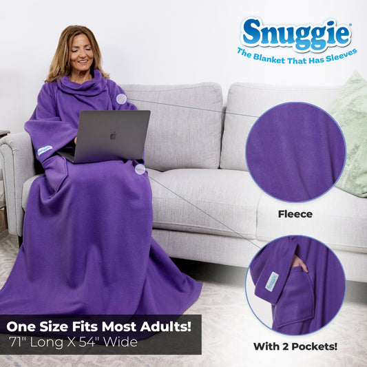 SPECIAL OFFER  The Original Blanket With Sleeves - FLEECE PURPLE