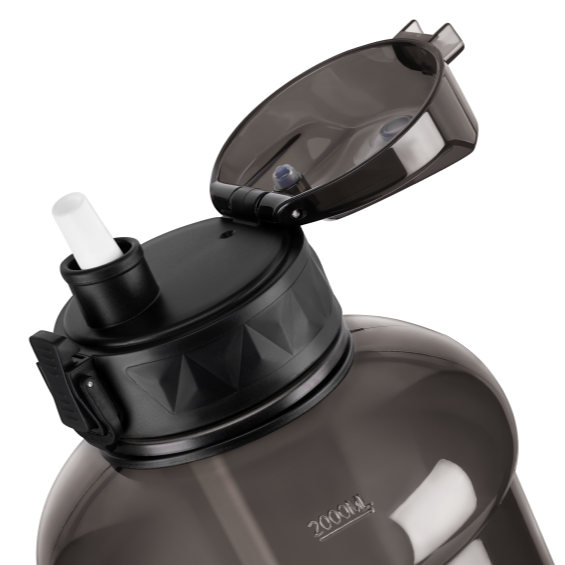 The Gym Keg 2.2L Sports Water Bottle - Black