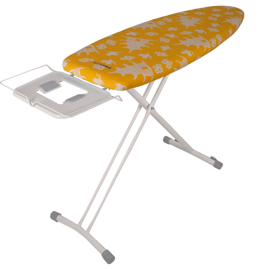 The PAGODA Collection - Space Surfer Premium Ironing Board in Pagoda Yellow