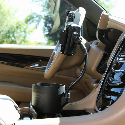 SPECIAL OFFER Cup Cargo - Cup Holder Expander and Phone Mount With Adjustable Base and Flexible Neck