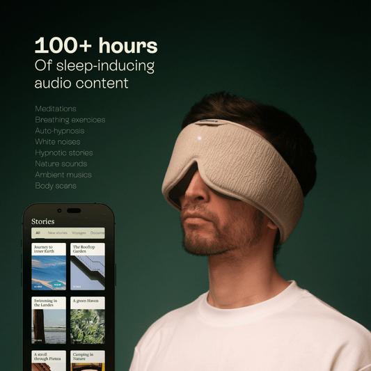 HoomBand Ultimate - Bluetooth Sleep Headphones + 100% Blackout Mask