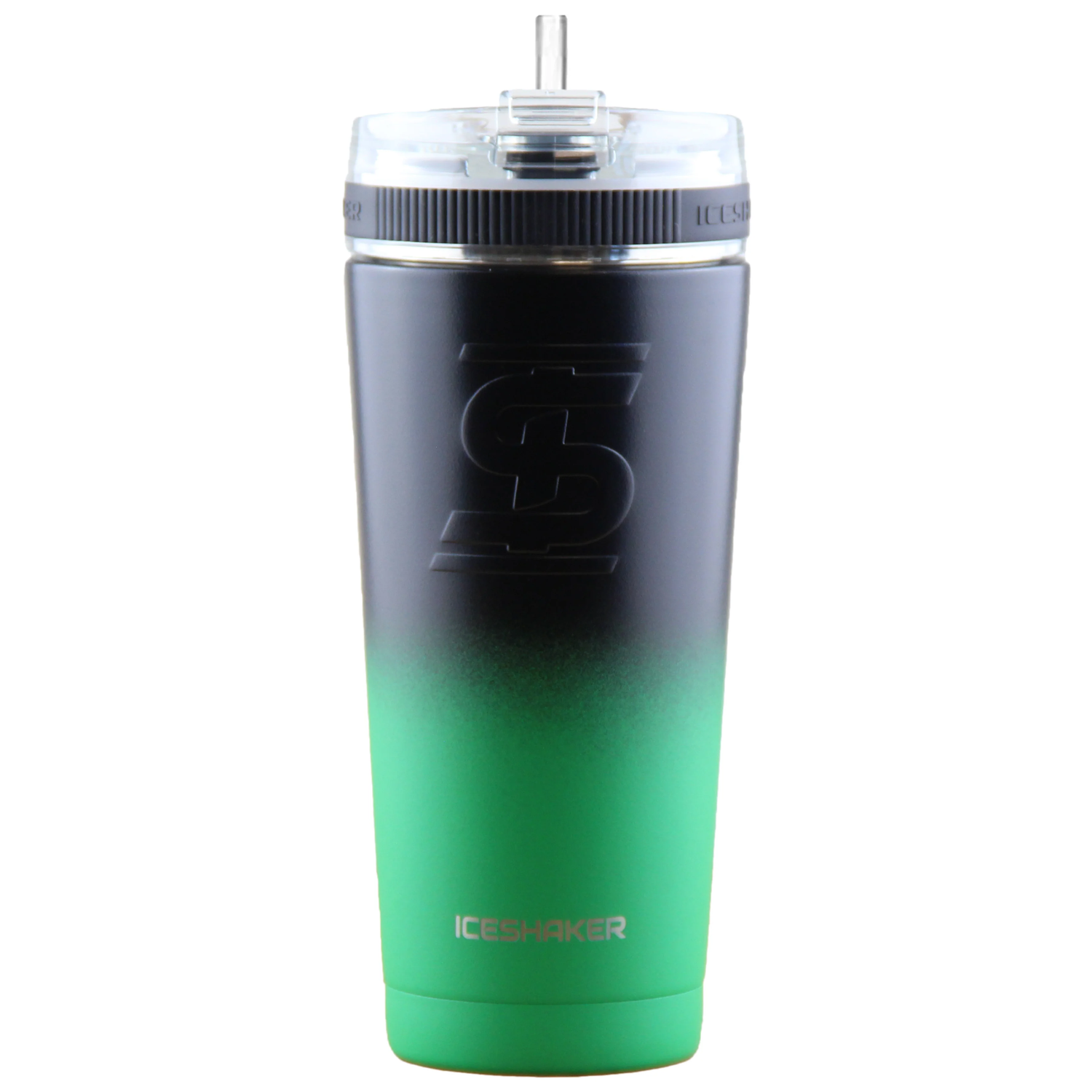 Ice Shaker 26 oz Black Flex Bottle