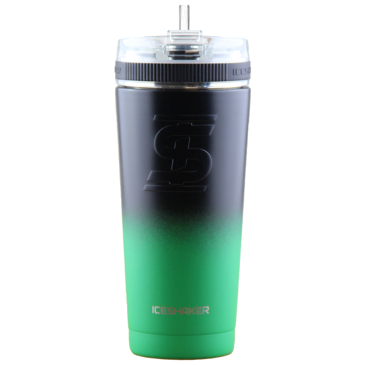 26oz Flex Bottle Green-Black Ombre