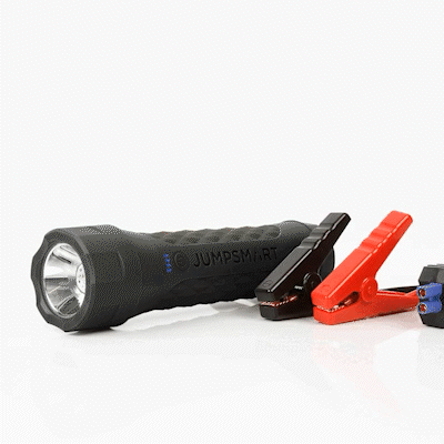 10-in-1 Portable Vehicle Jump Starter, Flashlight, Power Bank & More - Red