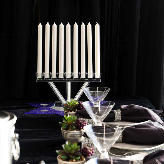 Crystal-Filled Menorah