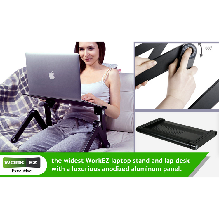 SPECIAL OFFER WorkEZ Executive Laptop & Reading Stand - Silver