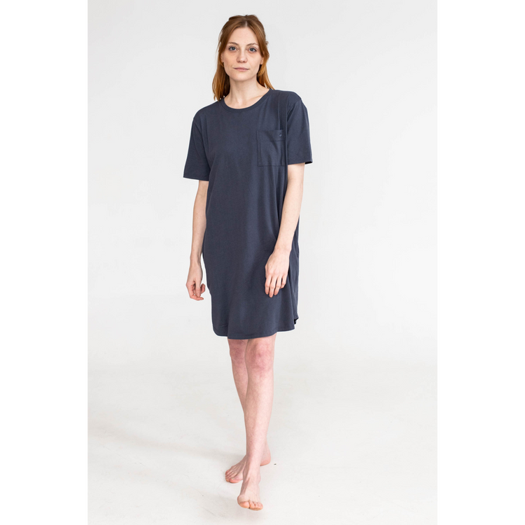 SPECIAL OFFER Kayla Easy T-Shirt Dress | Gray Dawn
