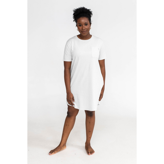 SPECIAL OFFER Kayla Easy T-Shirt Dress | White